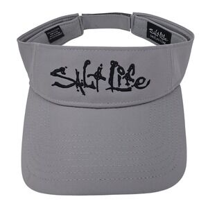Salt Life UVapor Performance Visor Gray Adjustable Fishing Sun Golf Hat OSFM